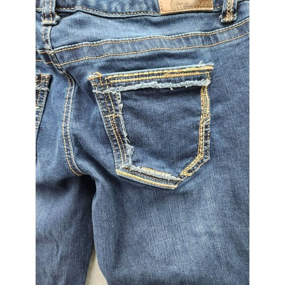 Maurices Womens Distressed Blue Denim Jeans Size 7/8 Regular - Picture 5 of 7